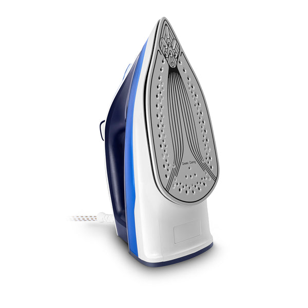 Wipro Vesta 2200W Steam Iron with Steam Burst, Vertical and Horizontal Ironing, Non-Stick Coated Soleplate, White and Navy Blue, Standard (ED051220)