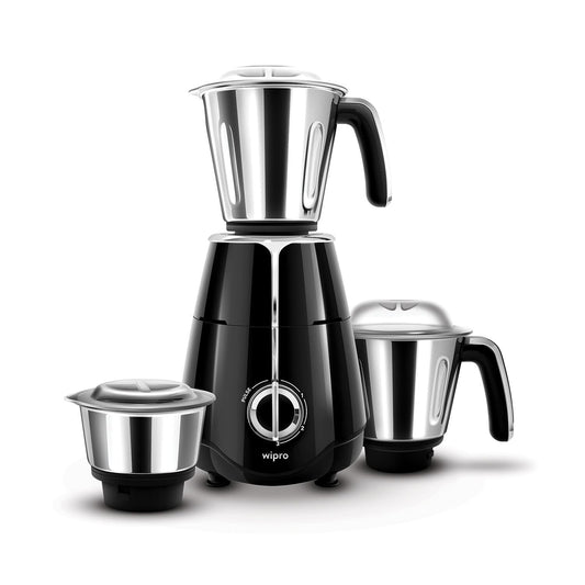 Wipro Elato FMG204 1000 Watt Mixer Grinder (3 Jars, Black)