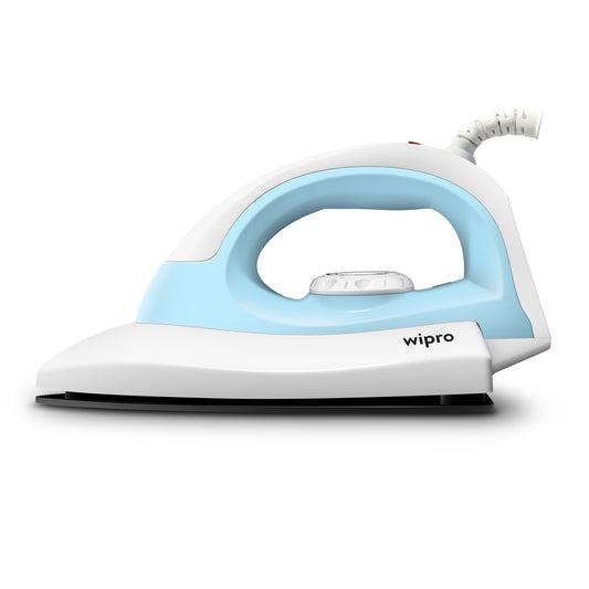 Wipro Deluxe GD206 1000 Watt Lightweight Automatic Electric Dry Iron | Large & Wide Soleplate|Anti bacterial German Weilburger Double Coated Soleplate | Quick Heat Up | 2 Years Warranty
