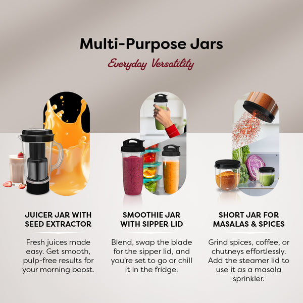 Wipro Elato Countertop Blender 3 Jar FCB 105