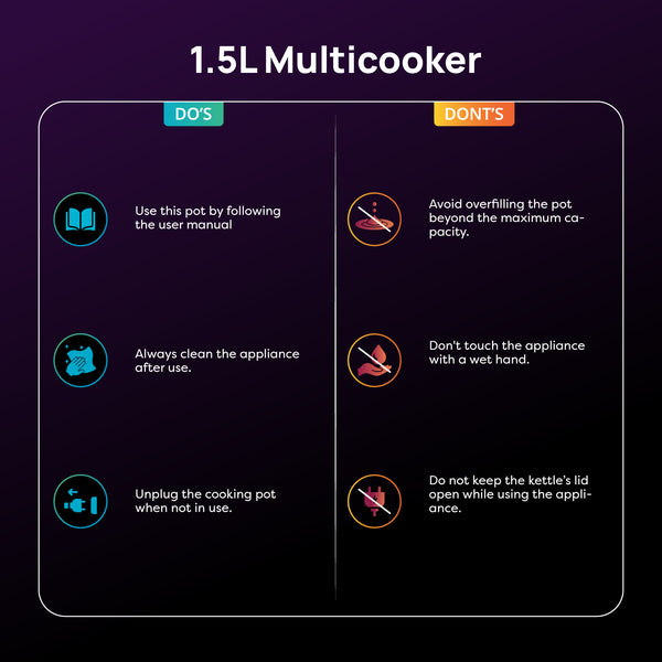 Wipro 1.5L Multi Cooker Kettle