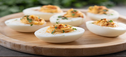 Deviled Eggs- Guilt-Free Christmas Canapés for Your Festive Spread