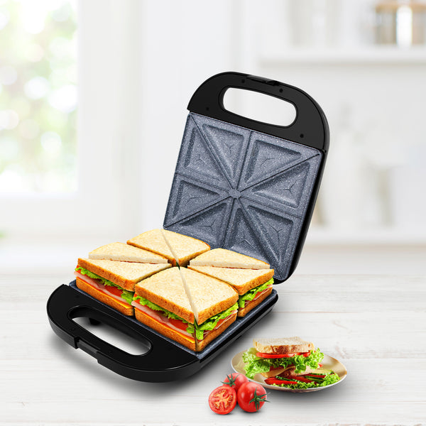 Wipro Elato Extra Large 4-Slice sandwich maker with Ceramic Plates BS203 1400W