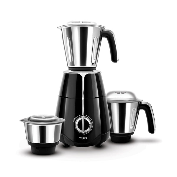 Wipro Elato FMG204 1000 Watt Mixer Grinder (3 Jars, Black)