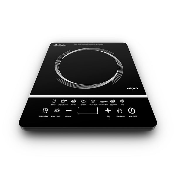 Wipro Induction Cooktop with Feather Touch & Crystal Glass Plate