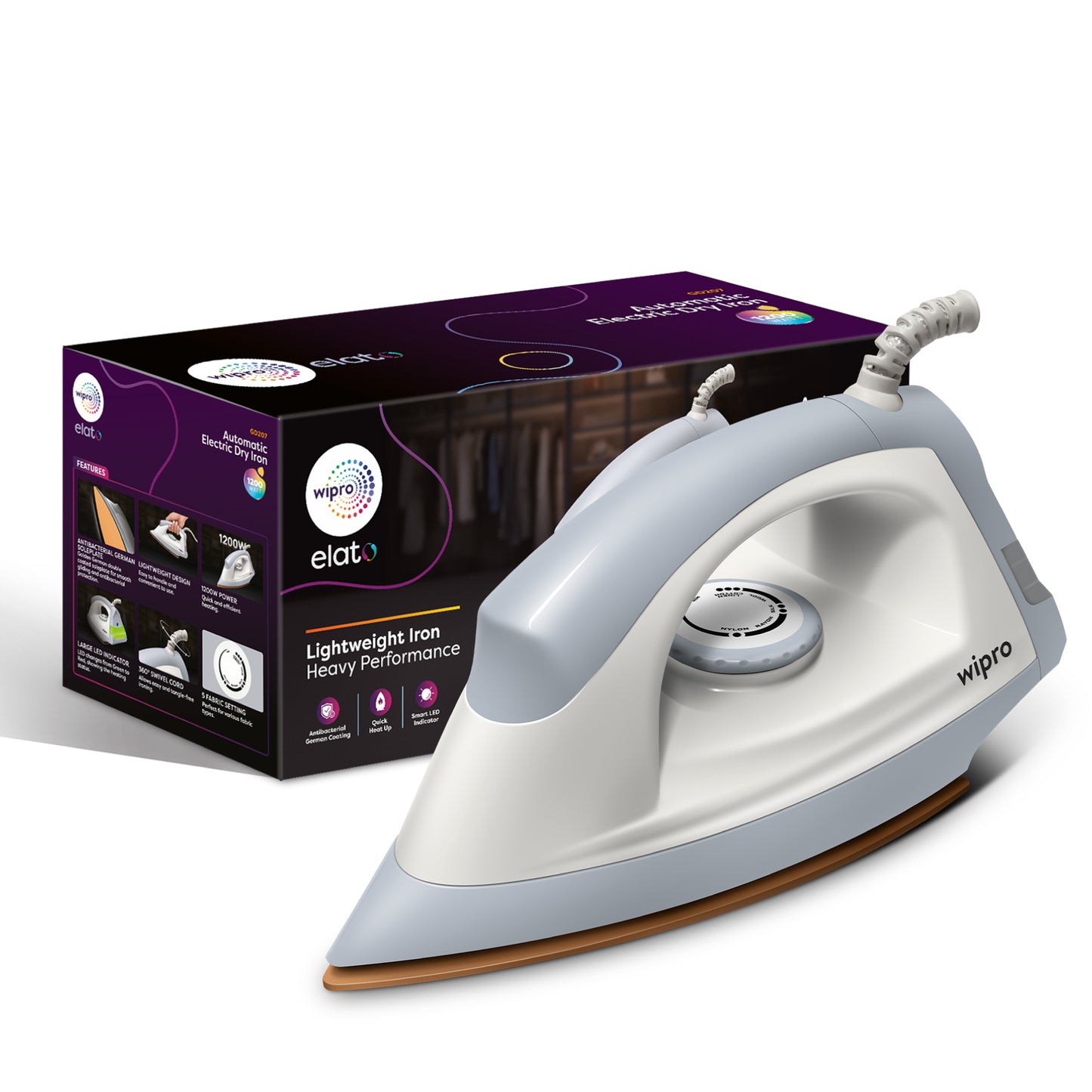 Wipro Elato Automatic Electric Dry Iron GD207
