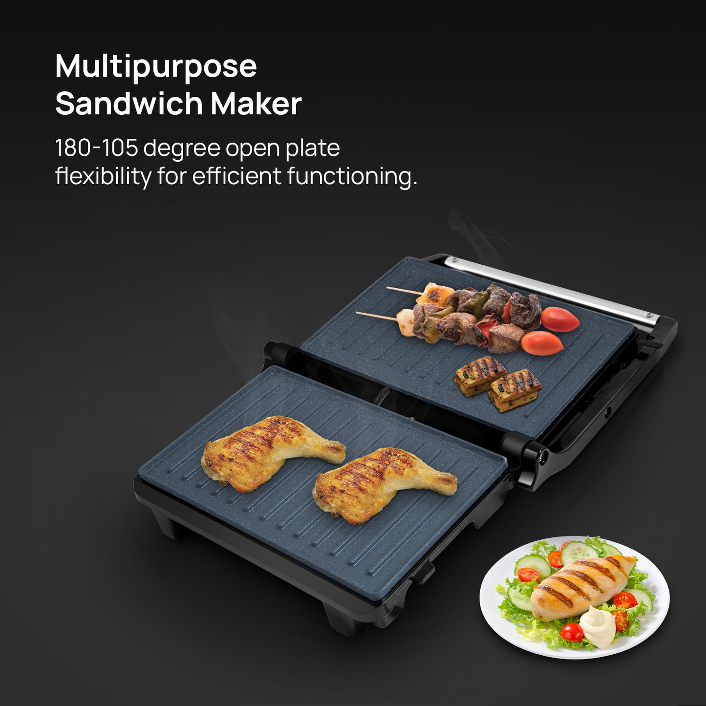 Wipro Elato BS202 1000 Watt Grill Sandwich Maker