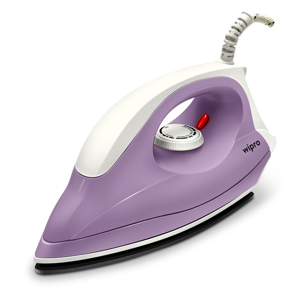 Wipro Elato GD205 Super Deluxe 1000 Watt Automatic Electric Dry Iron | Large Soleplate|Anti bacterial German Weilburger Double Coated Soleplate | Quick Heat Up | 2 Years Warranty