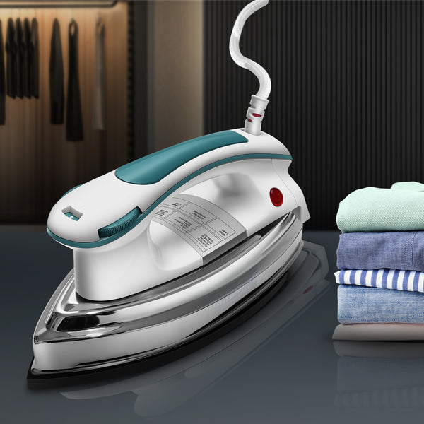 Wipro Elato 1200 Watt GD203 Heavyweight Automatic Dry Iron| Quick Heat Up| Anti Bacterial German Weilburger Double Coated Black Soleplate| 5 Mode Heating Temperature